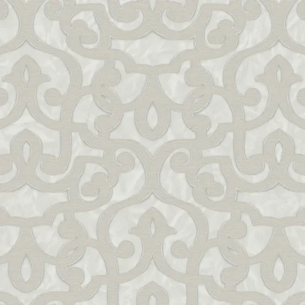 Beige Embossed White Seven Adawall Wallpaper 7810-1